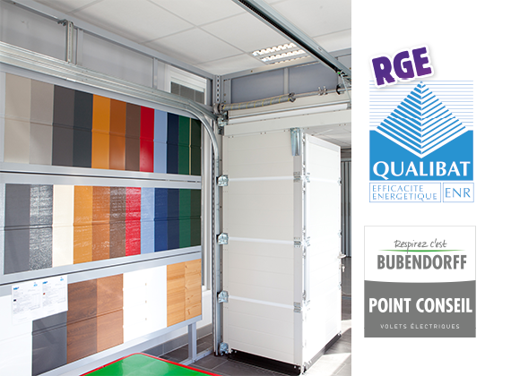 showroom SBP portes de garage qualifications et certifications RGE et bubendorff